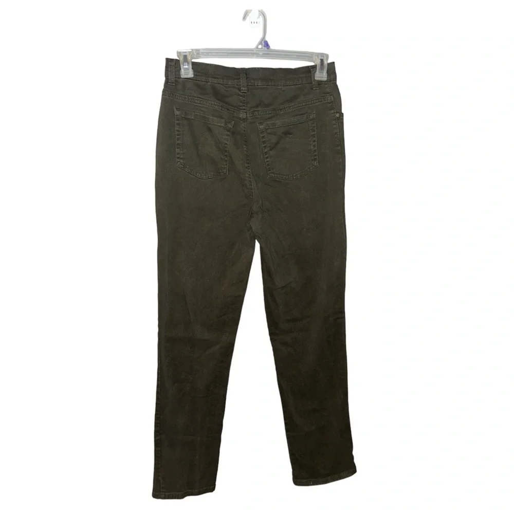 Gloria Vanderbilt Long Length Olive Green Missy Jeans